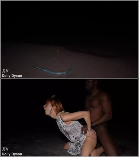 DollyDyson - Public Beach Fuck - Sein Monster Cock fickt mich hart, ich squirte unkontrolliert und schlucke alles [FullHD 1080p] (MDH)