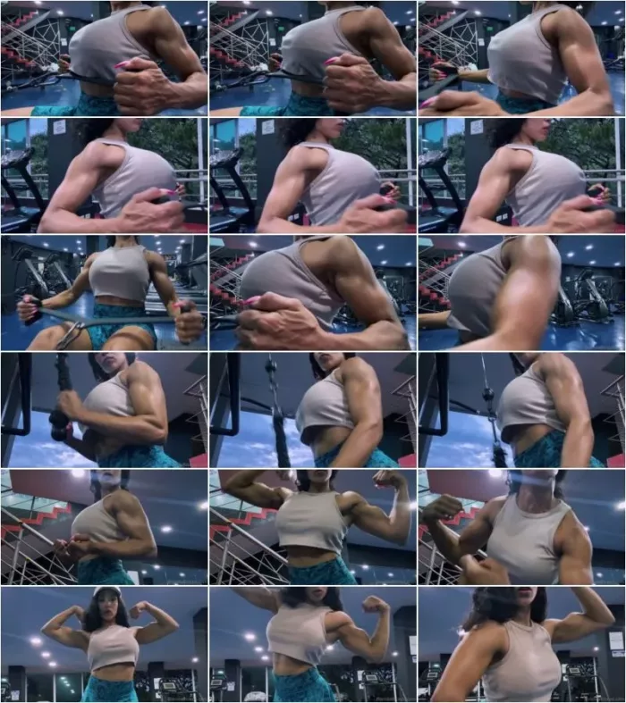 Brenda Biceps - 2025-02-28 gym workout form yesterday, lets goo [FullHD 1080p] (Muscle Girl)