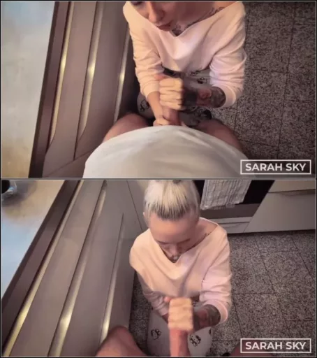 sarah_sky_official - Meine Schwanz Sahne fur ihren Kaffee - Sie trinkt und liebt meinen cremigen Milchersatz [FullHD 1080p] (MDH)
