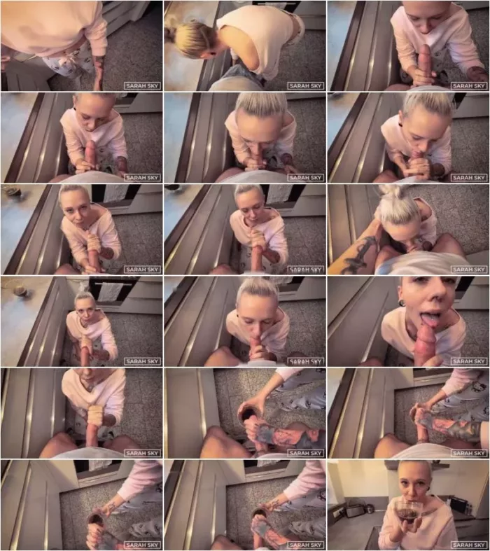 sarah_sky_official - Meine Schwanz Sahne fur ihren Kaffee - Sie trinkt und liebt meinen cremigen Milchersatz [FullHD 1080p] (MDH)