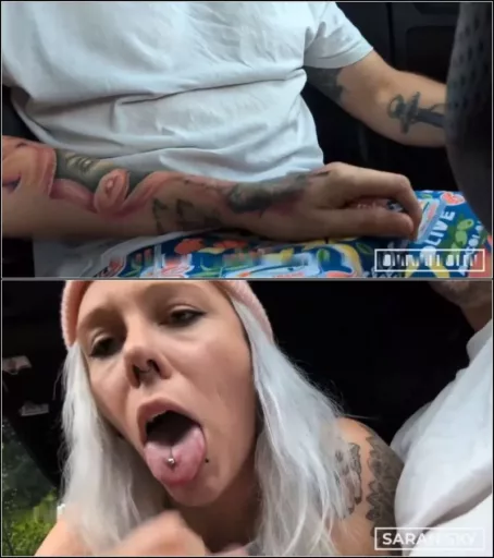 sarah_sky_official - Spontaner Blowjob im Auto - Eigentlich hatte er sie nur zu ihrer Freundin fahren sollen [FullHD 1080p] (MDH)
