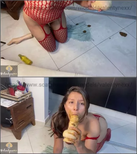 Valentynexx - Licking My Soft Poo [FullHD 1080p] (Scat)