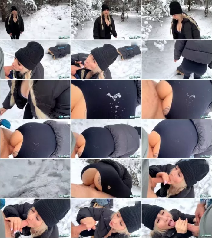 Lisa_Sophie - Beim Rodeln hart reingerutscht - Outdoorfick bei -8 Grad [FullHD 1080p] (MDH)