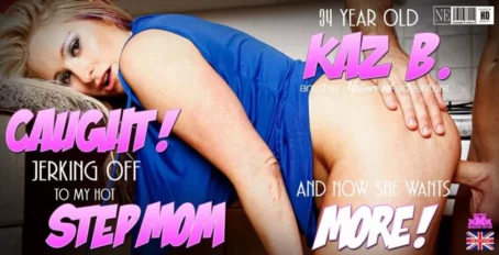 Kaz B. - Kaz B. (EU) (34) & Max Deeds (26) - Hot Stepmom Kaz B. catches her stepson jerking off on her and now she wants the whole package [Full HD 1080p] (Mature)