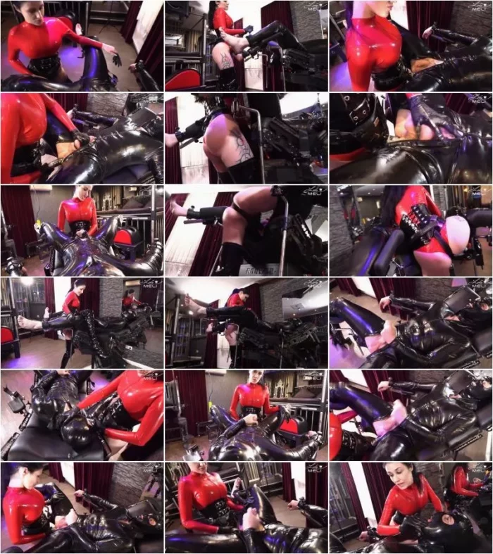 Lady-Meli - Hardcore Arsch Abrichtung Fixierter Sklave auf dem Gynstuhl - Strap-on Fick bis zum Loser Spritzen [FullHD 1080p] (MDH)