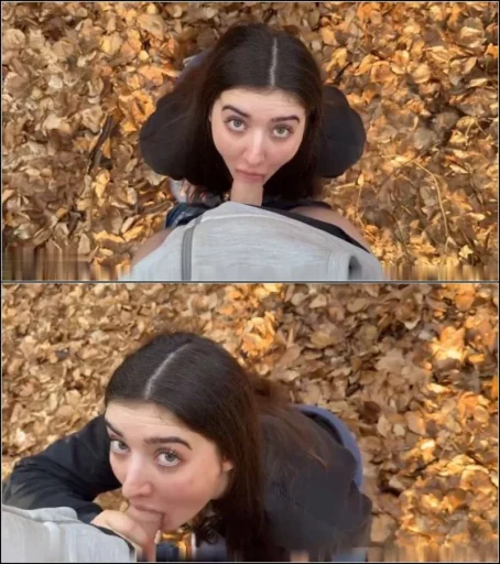 LeahSnuSnu - Schwanz Abmelkung im Wald - Ich schlucke alles - Blowjob und Deepthroat [HD 720p] (MDH)