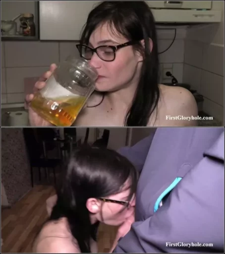 Eva - Eva 24 years - A visit to a gloryhole applicant at her home [FullHD 1080p] (First Glory Hole)