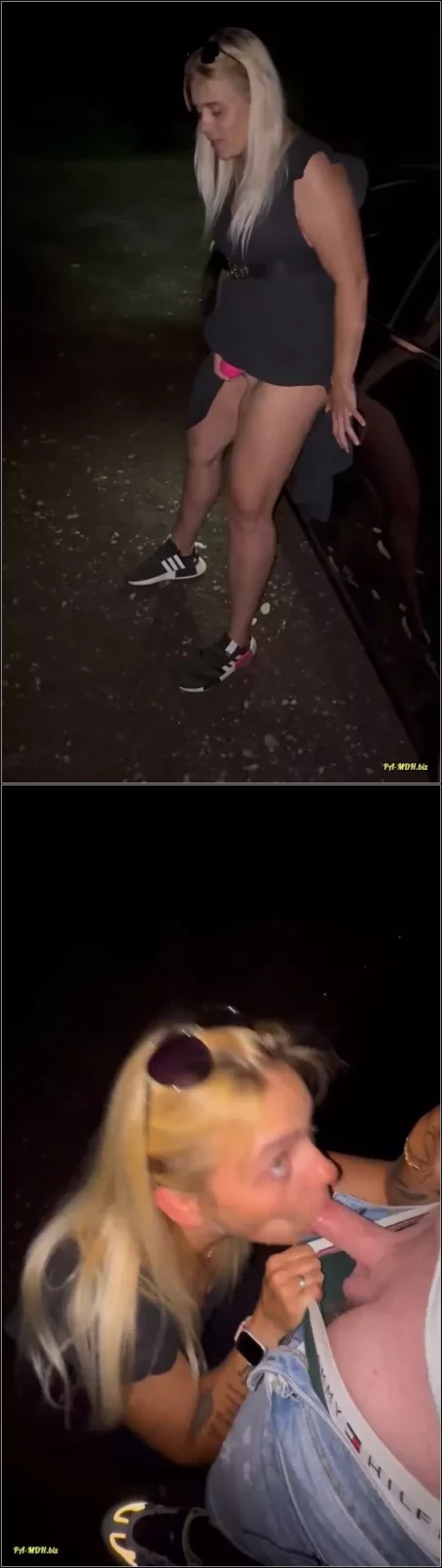 Bonieclydeerotik - On Tour - Auf Einem Abgelegenen Parkplatz Outdoor Blasen Hals spritzen Vibrator Orgasmus [SD 1920p] (MDH)