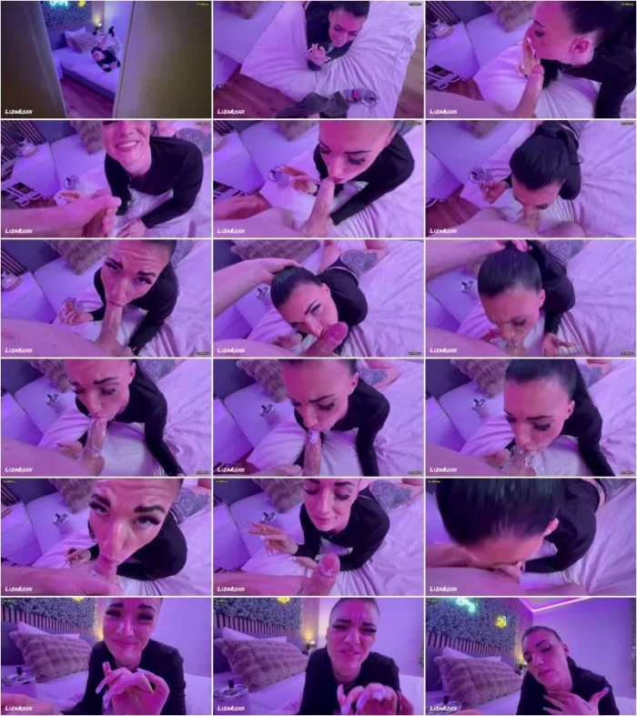 LizaRoxx - Er Hat Mich Beim Rauchen Erwischt - Wurde Dann Zu Einem Schlampigen Blowjob POV [FullHD 1080p] (MDH)
