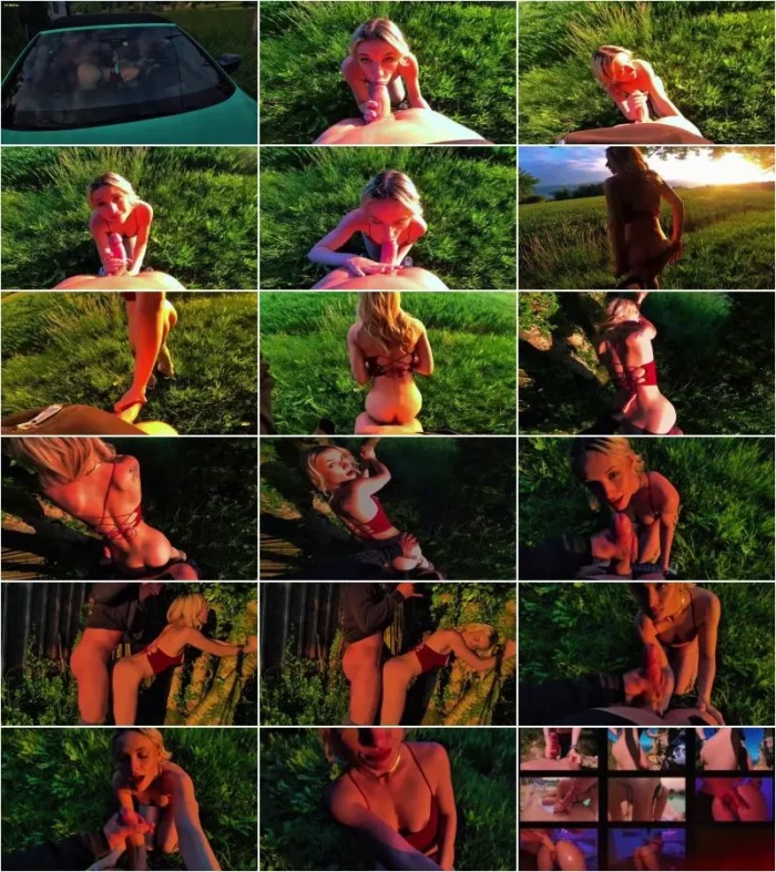 AryaLeon - POV Blowjob bei Sonnenuntergang - Sie konnte nicht warten [FullHD 1080p] (MDH)