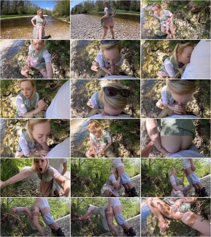 Lea_Kirsch - DIRNDL-SCHLAMPEN AO FICK an der Traun - Public Creampie und geiler Squirt direkt am PUBLIC Ufertreff [FullHD 1080p] (MDH)