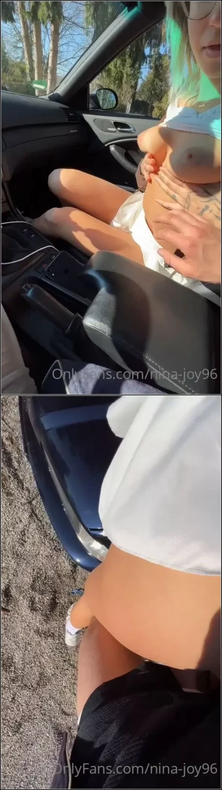 Nina-Joy96 - Wahrend der Auto Fahrt geil geworden - Outdoor gefickt [SD 1080p] (MDH)