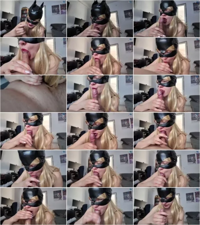 ShelbyShow - Blonde Haare, Catwoman-maske, Rote Lippen. Wie Schnell Bekommst Du Sperma Von Einem Blowjob Wie Diesem_ [FullHD 1080p] (MDH)