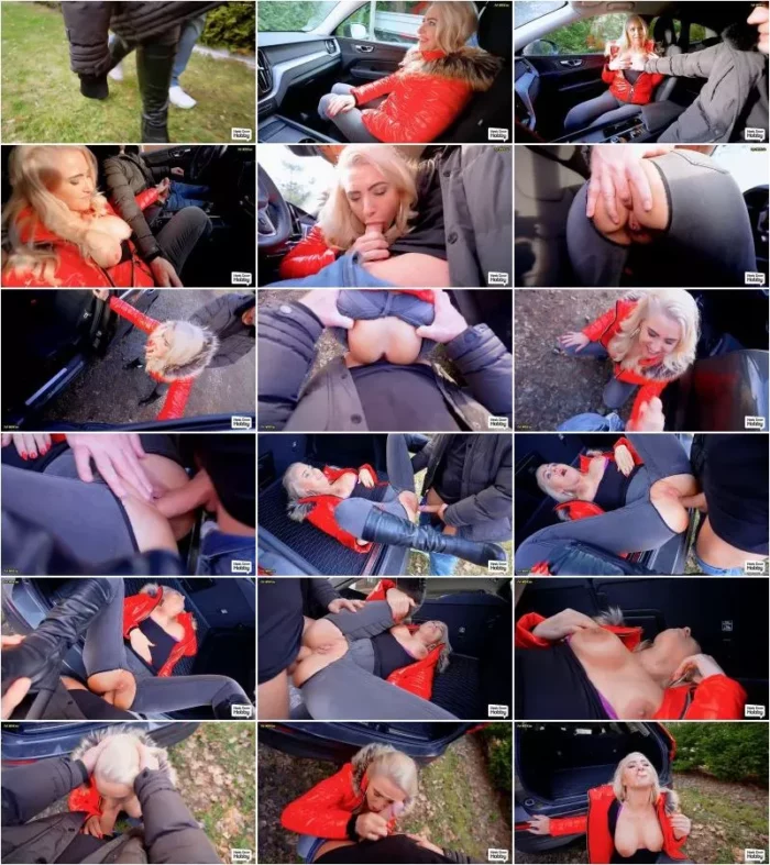 Daynia - Blonde Fremde reisst sich die Hose auf und wird draussen anal gefickt [FullHD 1080p] (MDH)