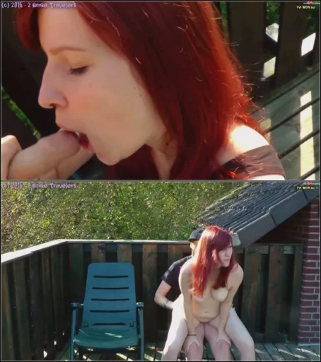 2BrokeTravelers - OMG - AO Creampie Quickie auf dem Balkon der Nachbarin [FullHD 1080p] (MDH)