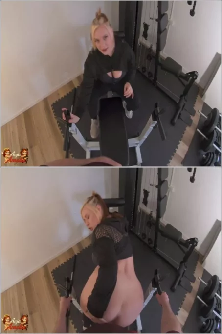 AnjaAmelia - Riskanter Quickie Im Offentlichen Fitnessstudio [HD 1080p] (MDH)
