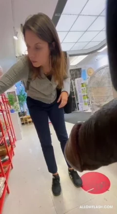 lessymat - Damn! College hottie looking at the products and getting close to the black dick [SD 1920p] (Interracial)