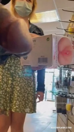 lessymat - Wow! Hot blonde sex shop saleswoman looking at big dick customer [SD 1920p] (Interracial)