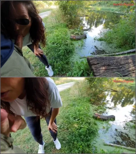Munichgold - Munichgold 's outdoor habdjob, blowjob public im Wald.. habt spass [FullHD 1080p] (MDH)