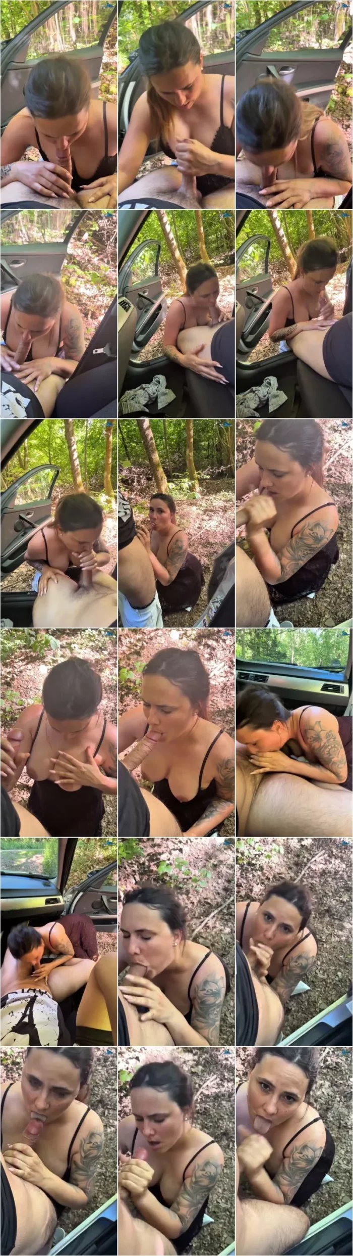x_lady_69 - Geiler Blowjob im Auto, volle Ladung in Mund und Gesicht [SD 1920p] (MDH)