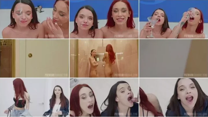 Screenshot 2 from Alexandra Targaryen And Ohana Petite – Bukkake – Behind The Scenes 04.04.2023 [FullHD 1080p] (Bukkake)
