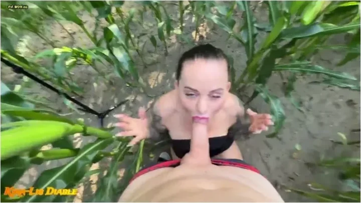 Screenshot 1 from KiraLisDiable – Kira\’s Outdoor Fuckfest – Sexy Spa? im Maisfeld [HD 720p] (MDH)