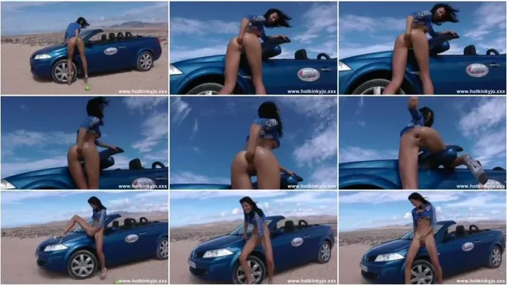 Screenshot 3 from Hotkinkyjo – 2013-02-04 – Car, Desert And Hardcore Self Anal Punching [FullHD 1080p] (Dildo)