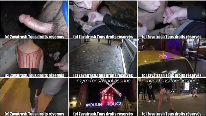 Screenshot 2 from Zavatrash – Salope Libertine suce deux lascars dans une ruelle en plein Pigalle [FullHD 1080p] (French Porn)