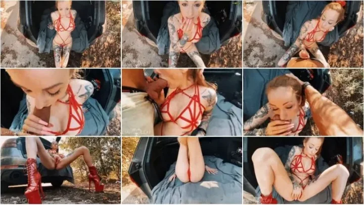Screenshot 2 from LiahLou – AM STRAssENRAND – Amateurgirl im Kofferraum gefickt [FullHD 1080p] (MDH)