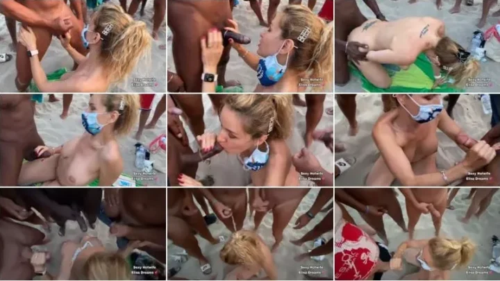 Screenshot 3 from Elisa Dreams – Bukkake on the beach 2023-03-14 [FullHD 1080p] (MYM.fans)