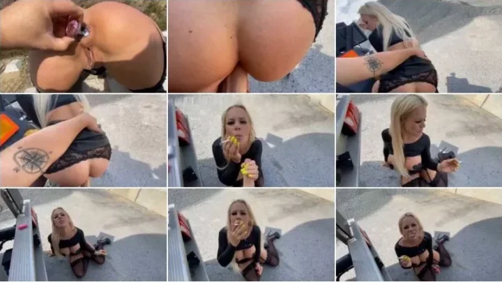 Screenshot 3 from SteffiBlond – STRASSEN FOTZE – Gratis billig umsonst am smolsen [HD 720p] (MDH)