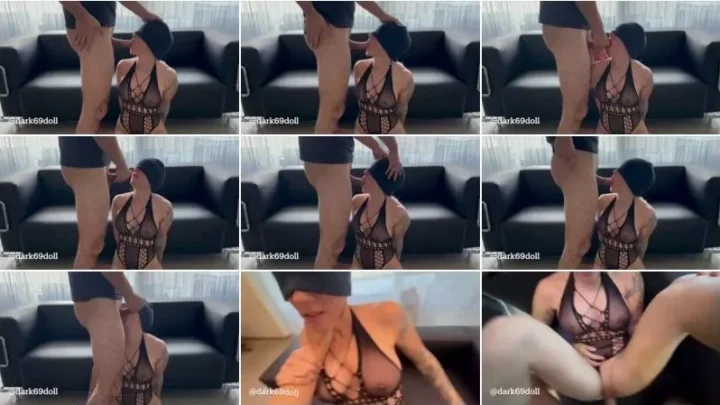 Screenshot 2 from Dark69doll – Harter Maulfick vor der Couch und dann gefickt – Sperma im Mund [FullHD 1080p] (MDH)