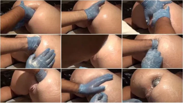 Screenshot 2 from Ines Gapehole – Extreme Assplay Massive Boccia Ball for Her Ass by Ines Gapehole [FullHD 1080p] (Anal Fisting)