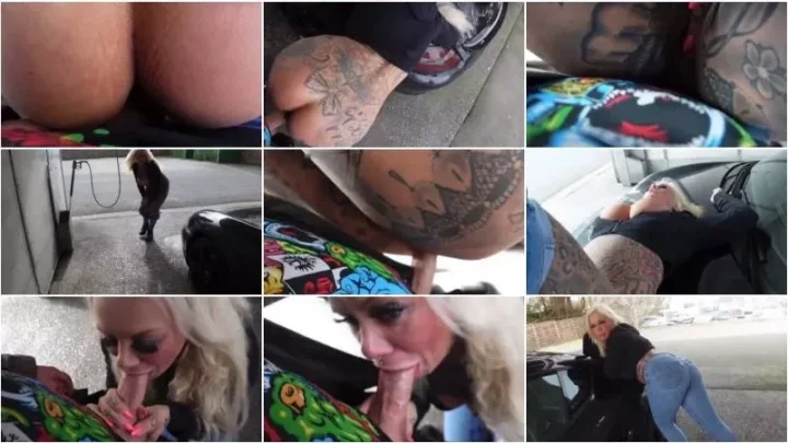 Screenshot 3 from SteffiBlond – IN MEINER BLUE JEANS auto wash deluxe SPERMAARSCH INKLUSIVE [HD 720p] (MDH)