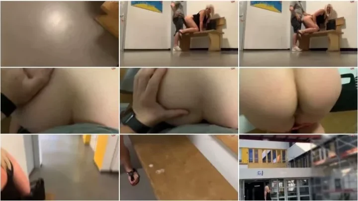 Screenshot 3 from SteffiBlond – Public in der Universitat – Blaskonzert mit abschliessendem Doggy Creampie Fuck [HD 720p] (MDH)