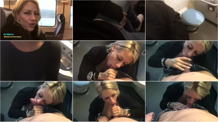 Screenshot 2 from FitxXxSandy – Im Zug zur Arbeit fremden geblasen AO abgeschluckt [FullHD 1080p] (MDH)