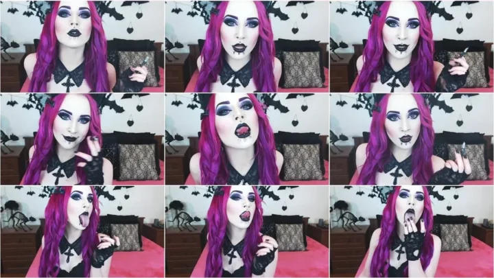 Screenshot 3 from XandriaGoddess – Black lips and smoking tease [FullHD 1080p] (Dildo)