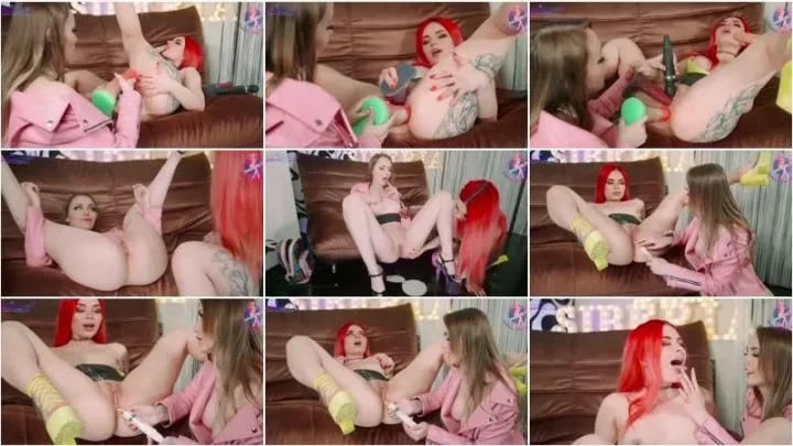 Screenshot 2 from Sia_Siberia, Catch_My_Vibe  – Club bitches and gape creampie duel [FullHD 1080p] (Dildo)