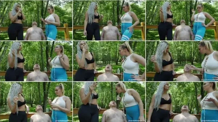 Screenshot 2 from Goddess Becky, Princess Natalya – Uses Male For Human Ashtray / 28.05.2021 [FullHD 1080p] (BratPrincess.us)