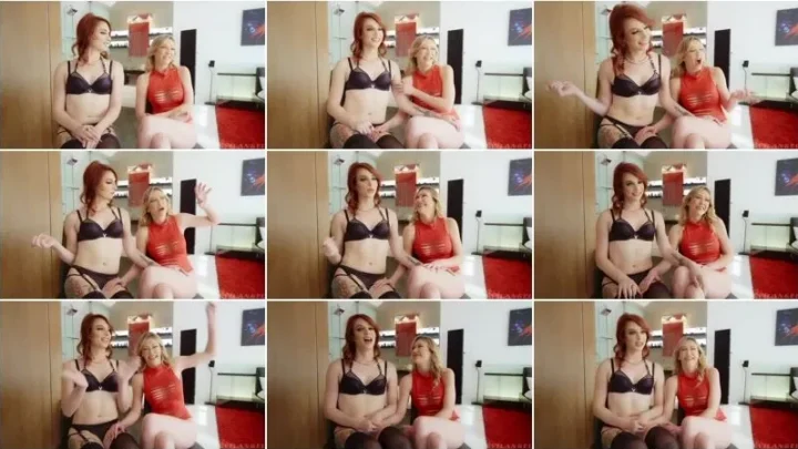 Screenshot 2 from Janie Blade, Adira Allure  – BTS-TS Janie Blade + Cis Girl Adira Allure – Trans International Stuck In L.A. [FullHD 1080p] (Trans)