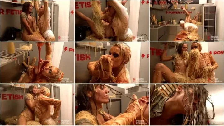Screenshot 1 from Brittany Bardot, Eveline Dellai – eveline and brittany fuck with food [FullHD 1080p] (Powerfetish)