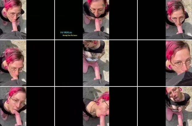 Screenshot 2 from CurlyCate – Ups – Public Outdoor blowjob [HD 720p] (MDH)