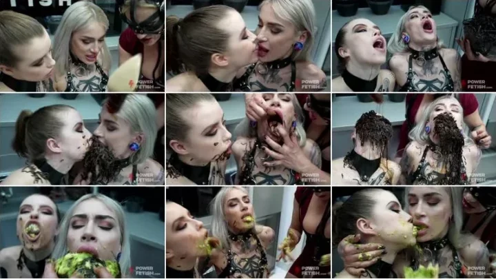 Screenshot 3 from Eden Ivy, Sasha Amine, Brittany Bardot  – Eden Ivy and Sasha Amine in Harness [UltraHD/4K 2160p] (Powerfetish)