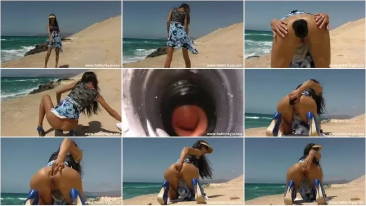 Screenshot 1 from Hotkinkyjo – Walk on the cliff ends with anal fisting & prolapse by sexy gape queen Hotkinkyjo 02.10.2022 [FullHD 1080p] (Anal Fisting)